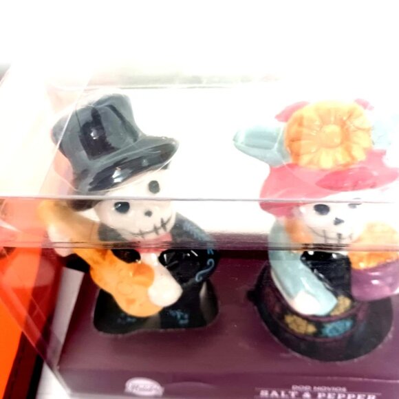 Dia De Los Muertos Day of the Dead Salt + Pepper Shakers+ Reusable Bag New - Picture 3 of 10